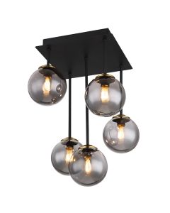 Sort design loftlampe glas, Ouahiba
