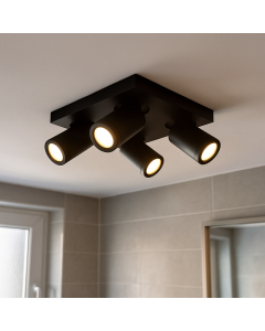Modern loftspot sort, Kenan, IP44