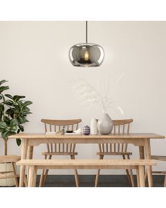 Design pendel lampe spisebord grå, Vidro