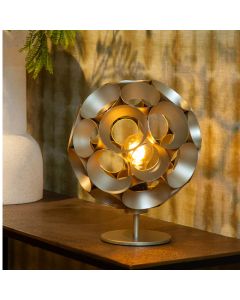 Guld bordlampe modern, Hannelore