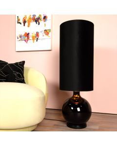 Sort gulv lampe retro, Esterad, med brytare