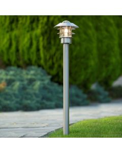 Krom lygtepæl modern, Zico, IP44