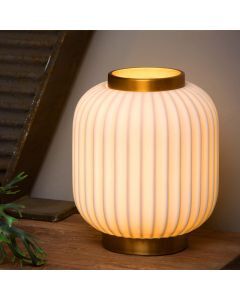 Hvid bordlampe retro, Gosse, med brytare
