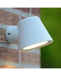 Hvid udendørslampe modern, Dingo, IP44
