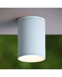 Hvid udendørslampe modern, Tubix, IP54