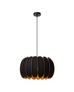 Sort pendler lampe modern, Spencer