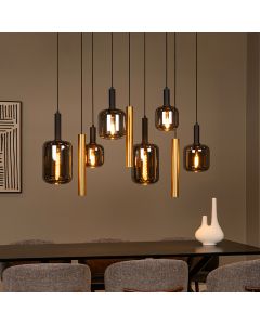 Sort pendler lampe modern, Joanet