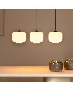 Hvid pendler lampe retro, Medine