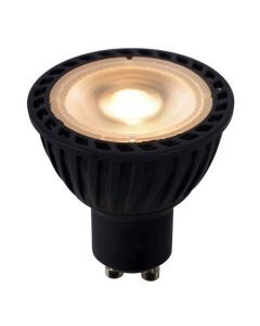 Sort GU10 LED pære, 5 Watt, dæmpbar