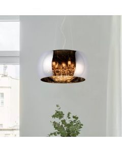 Krom pendler lampe modern, Pearl