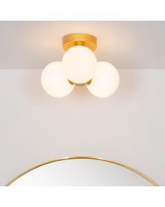 Guld loftlampe badeværelse modern, Trudy, IP44