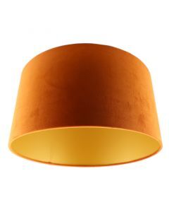Modern velour lampeskærm guld, Milene