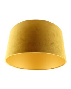 Modern velour lampeskærm gul, Milene