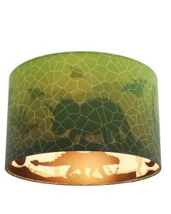 Modern loftlampe til børneværelse grøn, Dino