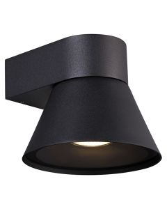 Sort udendørslampe modern, Kyklop, IP54