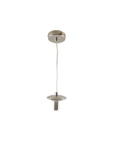 Metal pendler lampe uden skærm nikkel, Minne