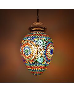 Multi-Farvet orientalsk pendler lampe mosaik, Isa