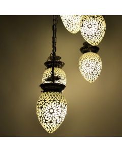 Gennemsigtig orientalsk pendler lampe mosaik, Amir