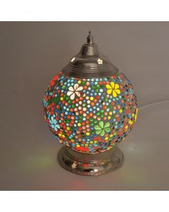 Multi-Farvet orientalsk bordlampe mosaik, Sabri