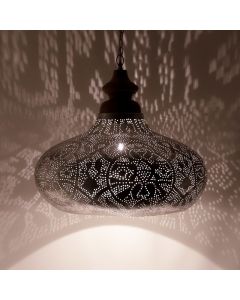 Sølv orientalsk pendler lampe filigran, Zina