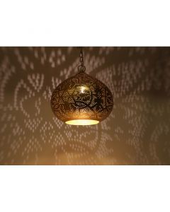 Guld orientalsk pendler lampe metal, Noah