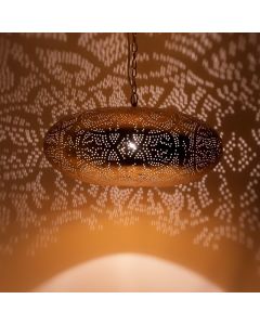 Guld orientalsk pendler lampe filigran, Zina