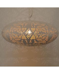 Hvid orientalsk pendler lampe filigran, Zina