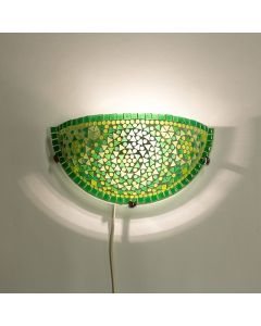 Grøn orientalsk væglampe mosaik, Haja
