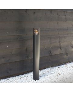 Modern udendørslampe sort, Sanel, IP44