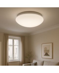 Plast loftlampe hvid, Sirano