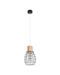 Træ pendler lampe brun, Gerbrich