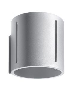 Aluminium up down væglampe grå, Jamey