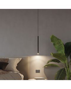 Aluminium pendler lampe sort, Hillary