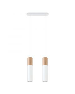 Aluminium pendler lampe brun, Francesca