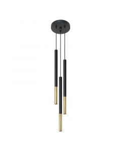 Aluminium pendler lampe guld, Ilonca