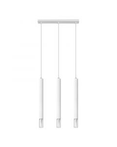 Glas pendler lampe hvid, Ishani