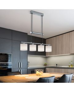 Nikkel pendler lampe metal, Nordby