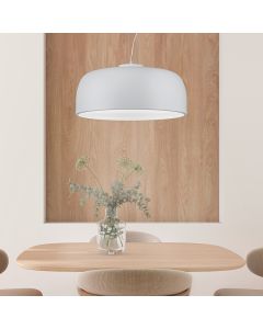 Hvid pendler lampe modern, Alnon