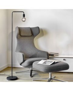 Sort gulv lampe modern, Ritual, med brytare