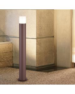 Rustfarvet udendørslampe modern, Fjelso, IP44