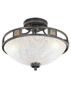 Rustfarvet loftlampe klassisk, Letchworth