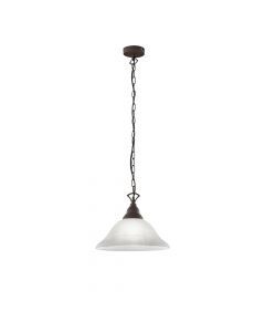 Hvid pendler lampe klassisk, Jared