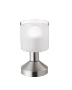 Nikkel bordlampe modern, Vilou, med brytare
