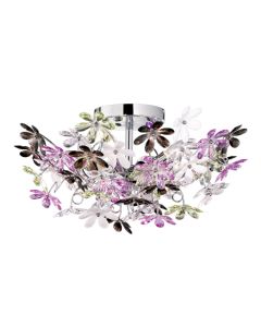 Krom loftlampe retro, Wooler