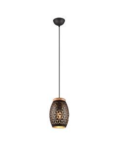 Sort pendler lampe modern, Delana