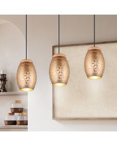 Taupe pendler lampe modern, Delana
