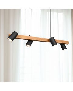 Sort pendler lampe modern, Kaso