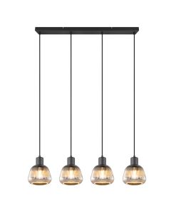 Sort pendler lampe modern, Meriem