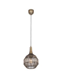 Bronze pendler lampe rustik, Rins