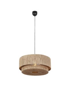 Beige pendel lampe spisebord rustik, Rinus